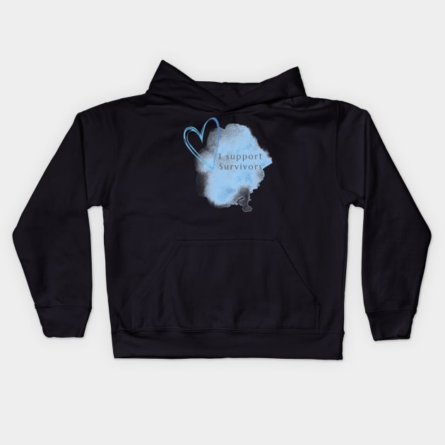 I support Survivors Kids Hoodie by Lotus Foundation